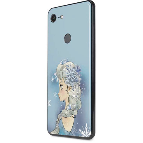 Disney Frozen Elsa Side Portrait Art Google Pixel 3 XL Skin